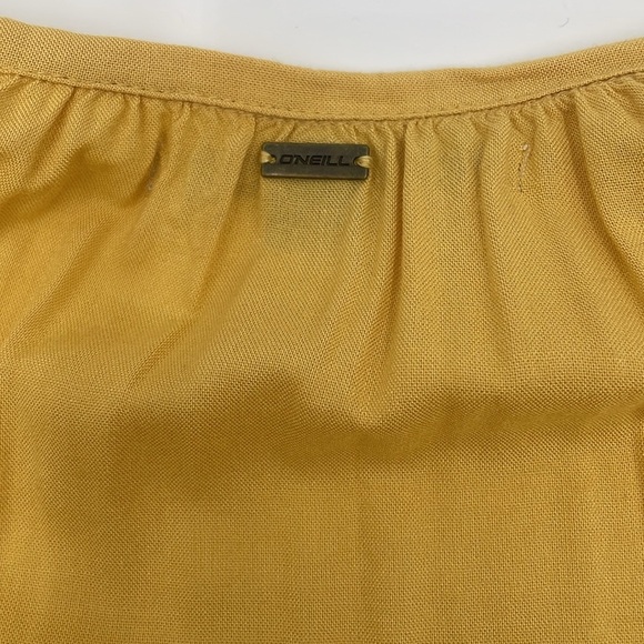 O’Neill Long Sleeve Ryana Romper Yellow Gold Mustard SZ M - Picture 7 of 7